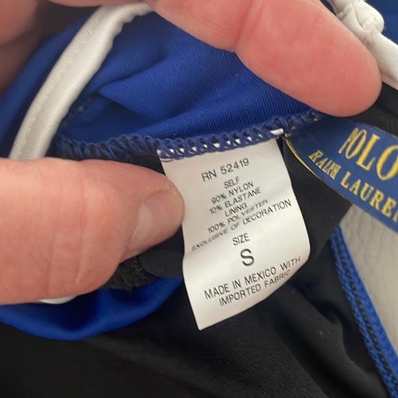 Polo Ralph Lauren Polo logo racerback one piece bathing suit - Picture 7 of 8